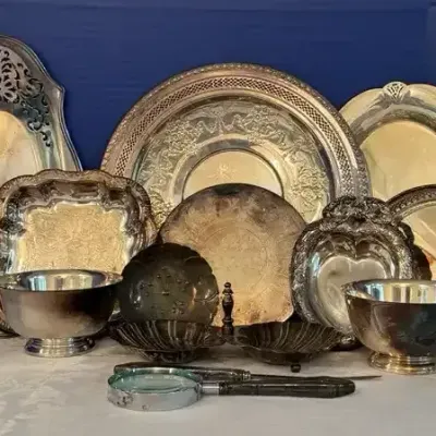 Silverplate Trays, Bowls & More