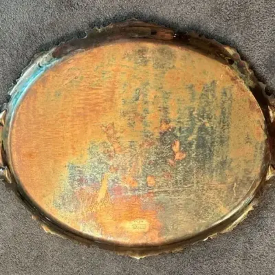 Massive 31” Sheffield Silverplate Serving Tray – Boulton & Watt Die Pattern