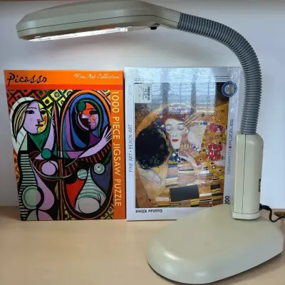 Verilux Happy Eyes Natural Daylight Desk Lamp, 