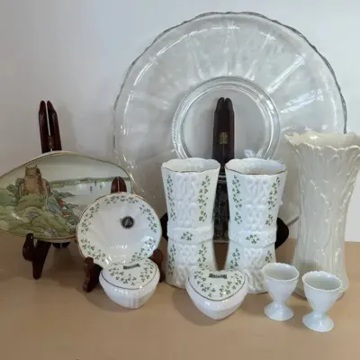Vintage Royal Tara Fine Bone China - Trellis Shamrock - Ireland 