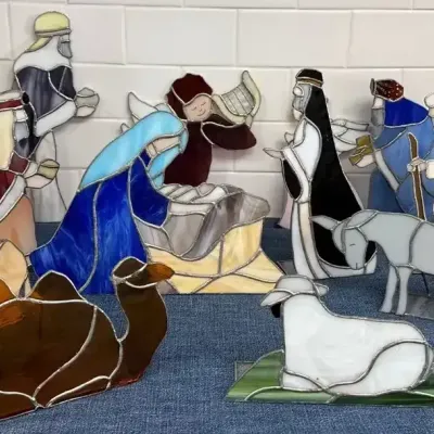 Stained Glass Nativity