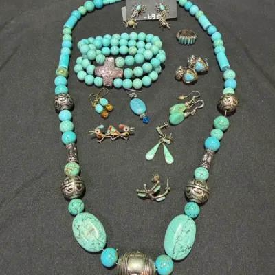 Turquoise Jewelry Lot 