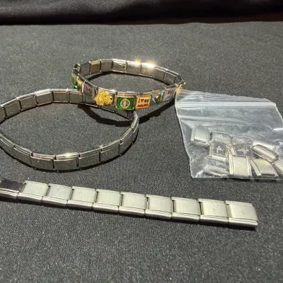 Italian Charm Bracelets With Extra Links 