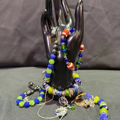 Assorted Glass Seahawks Jewelry 