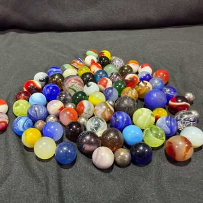 Assorted Vintage Marbles 