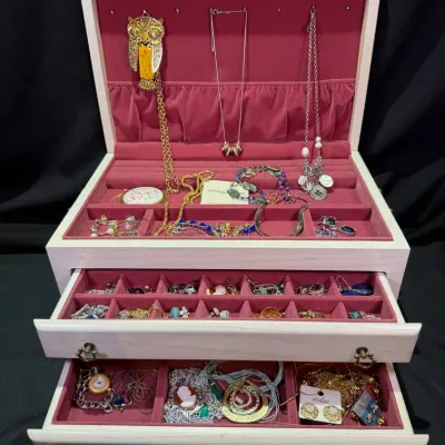 Jewelry Box Full Of Fun Costume Jewelry 