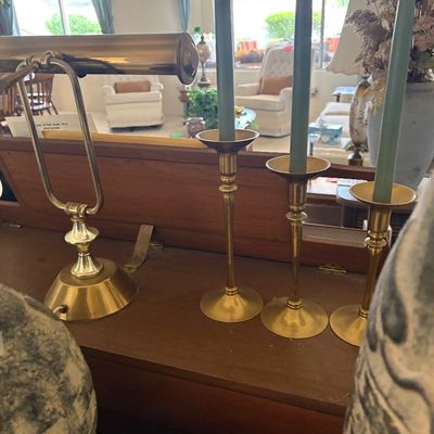 Sale Photo Thumbnail #48: Brass candlesticks