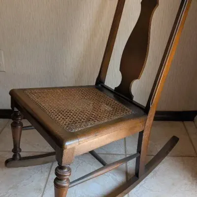 Fiddleback Rocking Chair