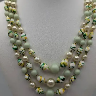 Japan Triple Strand Necklace