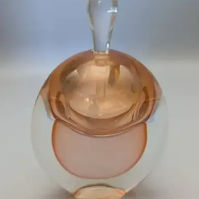 Sommerso Style Art Glass Perfume Bottle