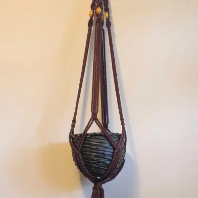 Macrame Plant Hanger and Basket 