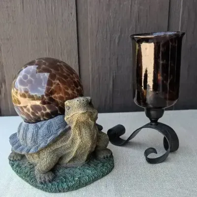 Turtle and Candle Holder