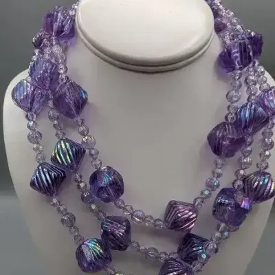 Western Germany Chunky Lucite Necklace