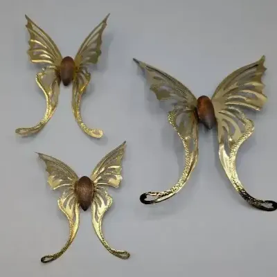 Home Interiors Metal Butterflies