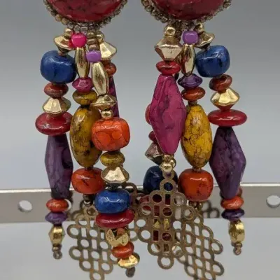 Chapita Style Dangle Earrings
