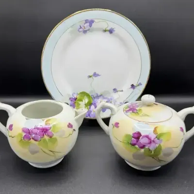 Antique Hand-Painted Nippon Trio