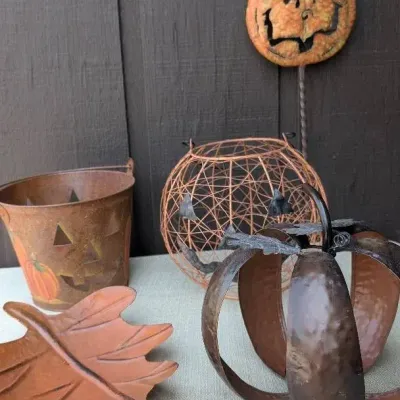 Metal Autumn Decor
