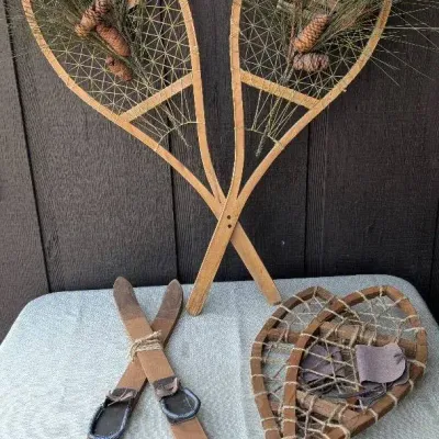Snowshoes and Skis