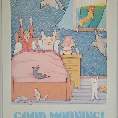 Art Print Titled "Good Morning" By Iillustration Artist Nancy Carlson