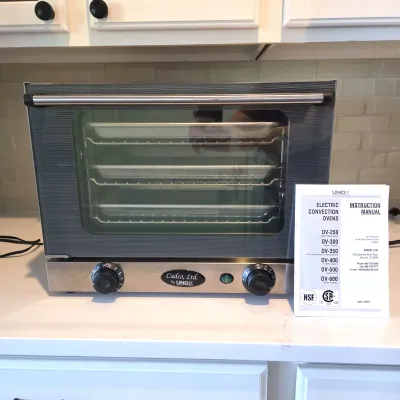 Sale Photo Thumbnail #65: Cadco by UNOX OV-250 Commercial Countertop Convection Oven – 3 Pans - Kitchen TESTED, Works