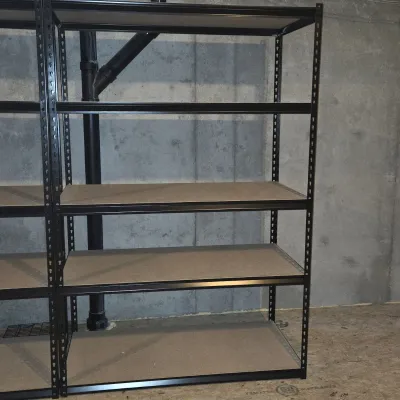 Sale Photo Thumbnail #71: Heavy-Duty Adjustable Steel Storage Shelving Unit – 4' W x 7.5' H