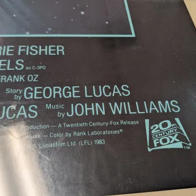 Star Wars Return Of The Jedi Movie Poster - Still Wrapped In Plastic 41 1/2" x 27"