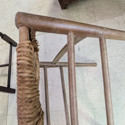 Ladder-Back Side Chair With Rush Seat