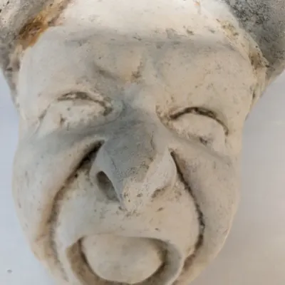 Chalkware Mask Wall Pockets