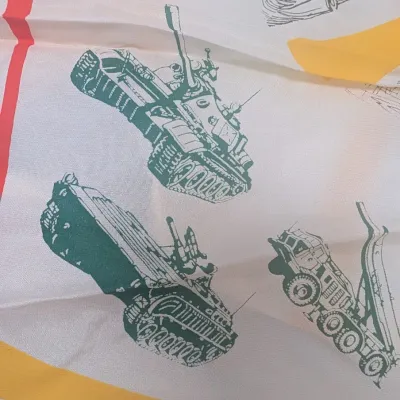 Pair Of DDR East German Memorial Scarves