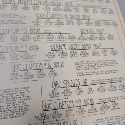 Eric Clapton Crossroads 30 Pages Booklet & Spring Tour 1992 Concert Tour Program