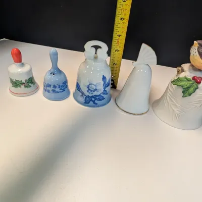 Assorted Porcelain Collectible Bells - Set of 5