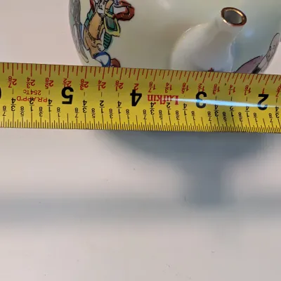 Marked On The Underside Japanese Side Handle Teapot w/ 4 Cups w/ Lids