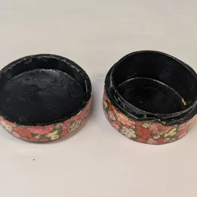 Hand Painted Lacquer Trinket/Pill Boxes
