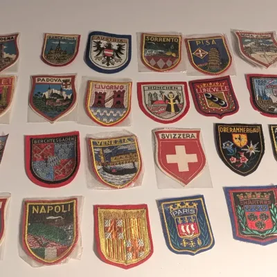 Vintage Embroidered Travel Souvenir Patches #1