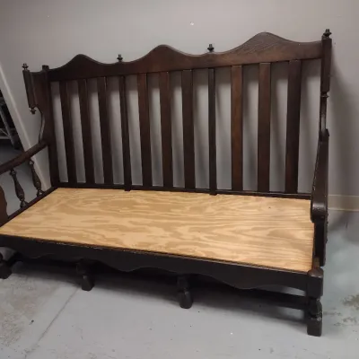 Wooden Spindle-Back Bench- Approx 69" Long