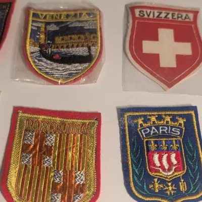 Vintage Embroidered Travel Souvenir Patches #1