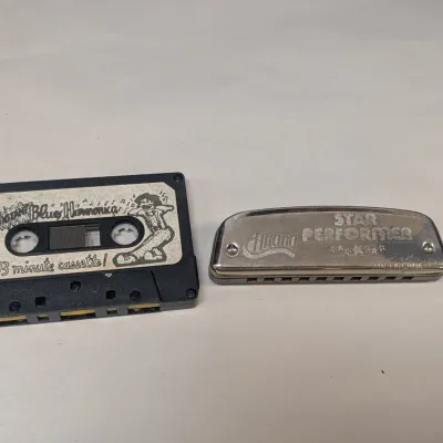 Huang Star Performer Harmonica With Case & 1984 Cassette