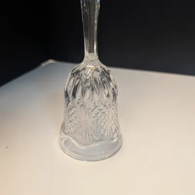 Vintage Cut Glass and Crystal Hand Bells - Set of 3