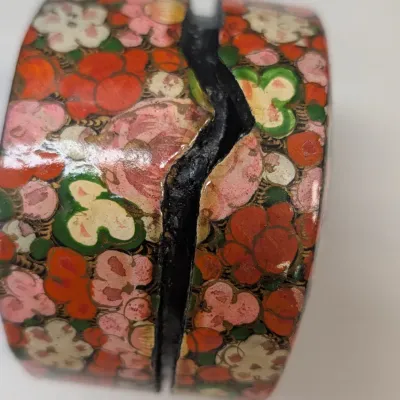 Hand Painted Lacquer Trinket/Pill Boxes