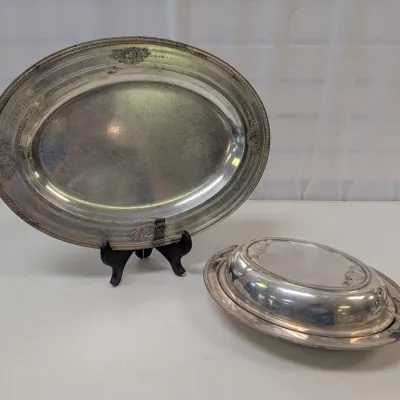 EPNS Evans X177 Serving Platter & Warming Dish