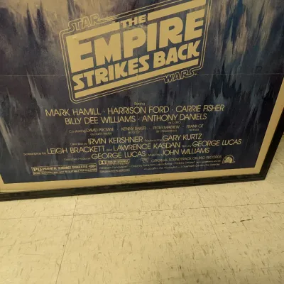 "The Empire Strikes Back" Vintage Movie Poster, USA Litho Illustrated By Roger Kastel 1980's 41 1/2" x 27"