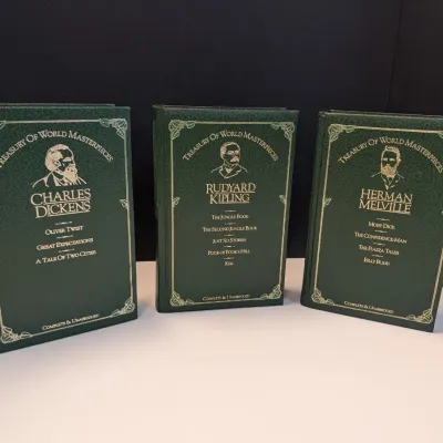 Treasury Of World Masterpieces Charles Dickens Copyright 1981, Rudyard Kipling & Herman Melville Copyright 1984