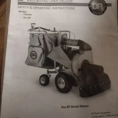 DR 3 Speed Walk-Behind Lawn Vacuum- Model Pro SP