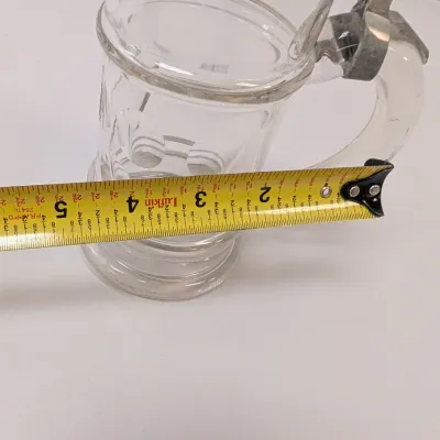Clear Glass Beer Stein