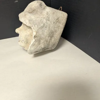 Chalkware Mask Wall Pockets
