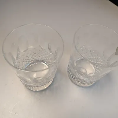 Pair Of Waterford Old Fashioned Glasses