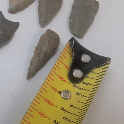 Collection of 10 Knapped Stone Projectile Points and Arrowheads #1