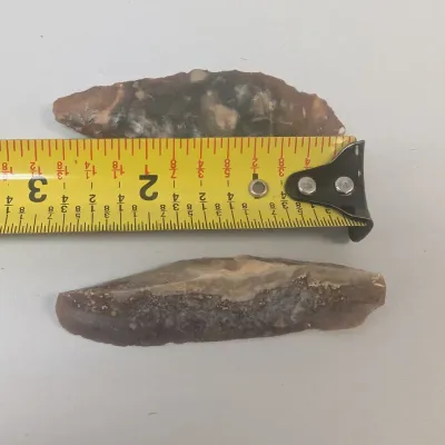 Prehistoric Flint Scrapers Tools Artifact Arrowheads #4