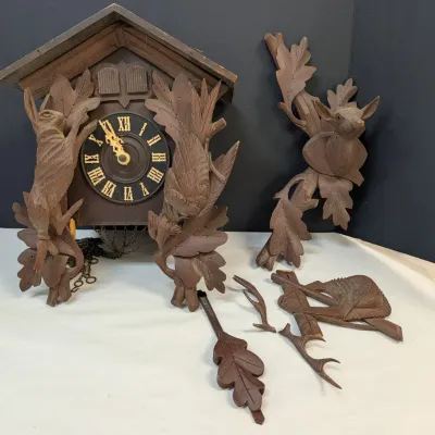 Vintage Cuckoo Clock - For Parts Only