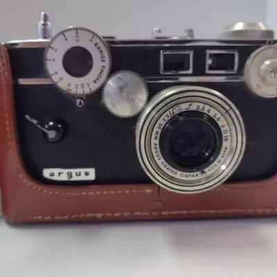 Vintage Argus Camera with Additional Lens